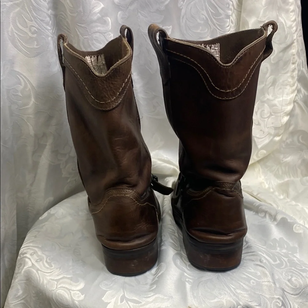 Vintage Bullboxer Men's Brown Leather Boots - Picture 3 of 8